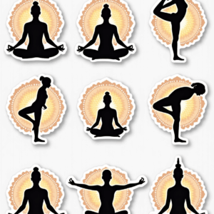 Yoga Symbols - Sticker Sheet v7